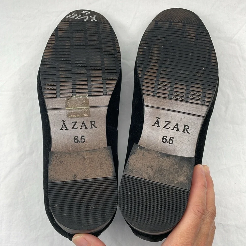 Like NEW! AZAR Black Comfortable Shoes Loafers. Men’s 6.5.